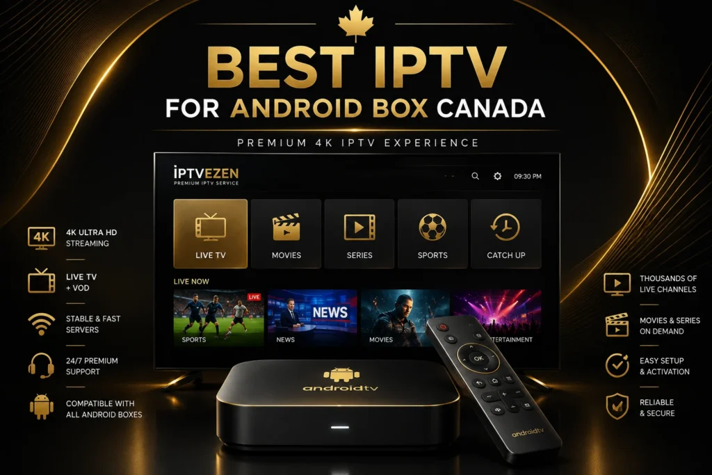 Best IPTV for Android Box Canada (2026) – 4K Streaming Guide