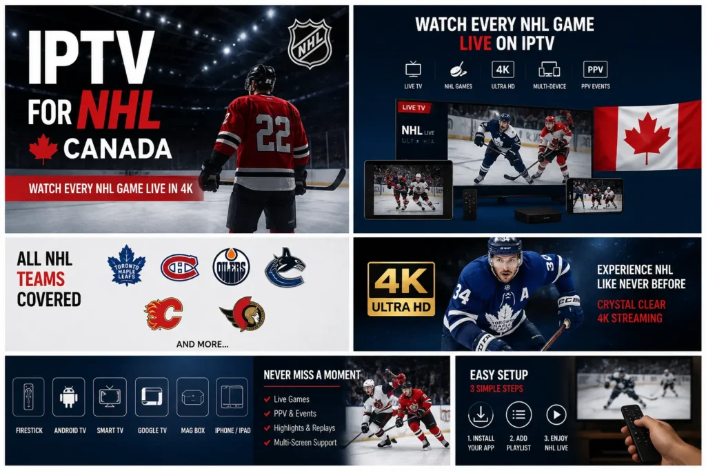 IPTV for NHL Canada 2026 – Live Hockey Streaming in HD & 4K