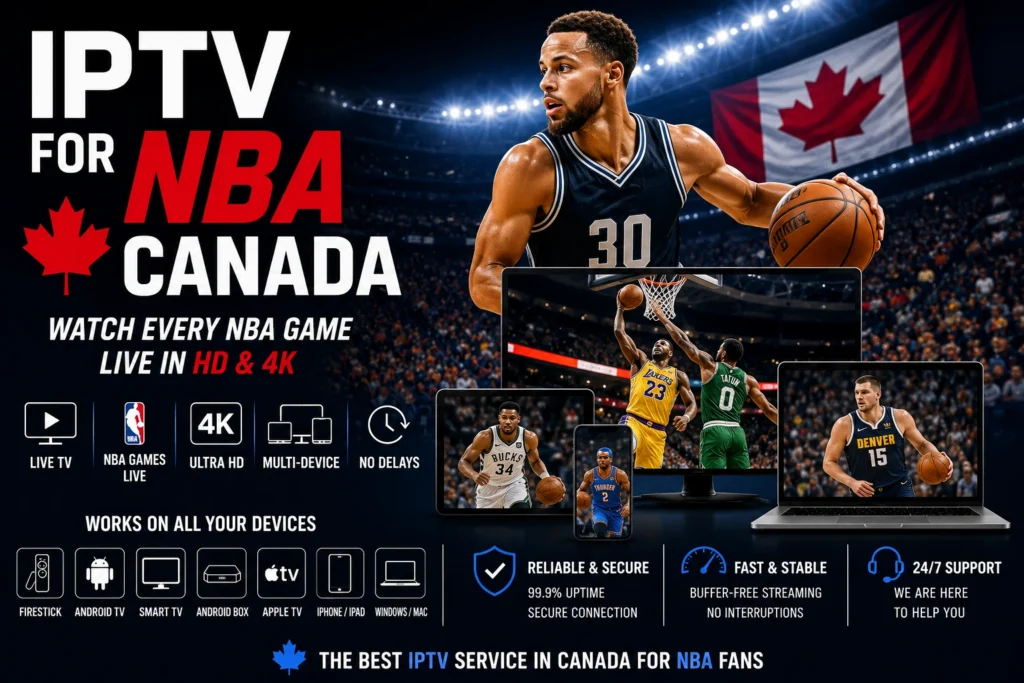 IPTV for NBA Canada 2026 – Live Basketball Streaming in HD & 4K
