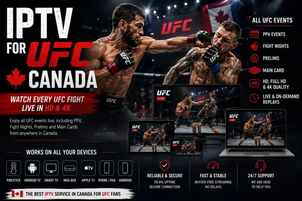 IPTV for UFC Canada 2026 – Live PPV & Fight Night Streaming